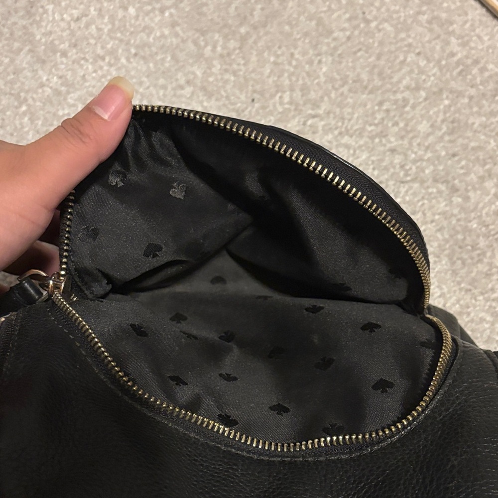 Kate Spade Black Textured Backpack - Picture 6 of 9